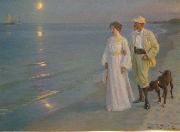 Peder Severin Kroyer Artist and his wife France oil painting artist